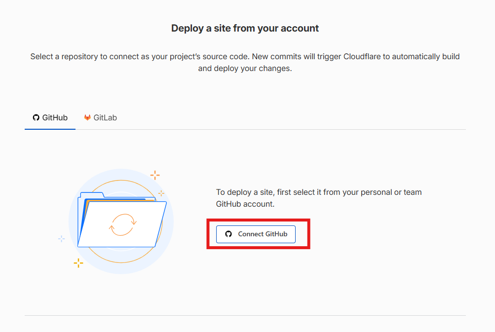 connect github